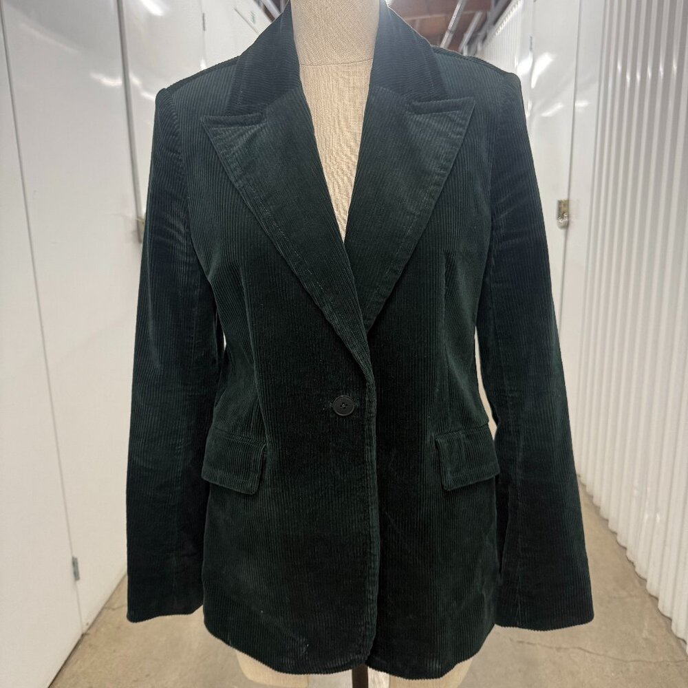 Kate Spade Hunter Green corduroy Blazer sz 8